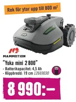 Hornbach MAMMOTION "Yuka mini 2800" erbjuda