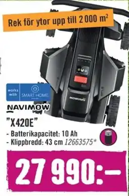 Hornbach NAVIMOW X420E erbjuda