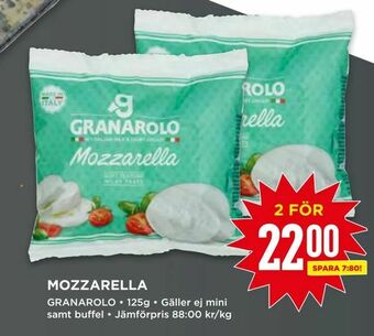 Willys Mozzarella erbjuda