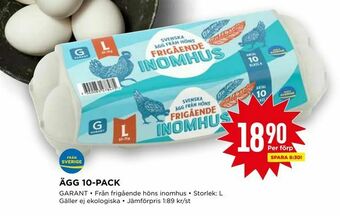 Willys Ägg 10-pack erbjuda