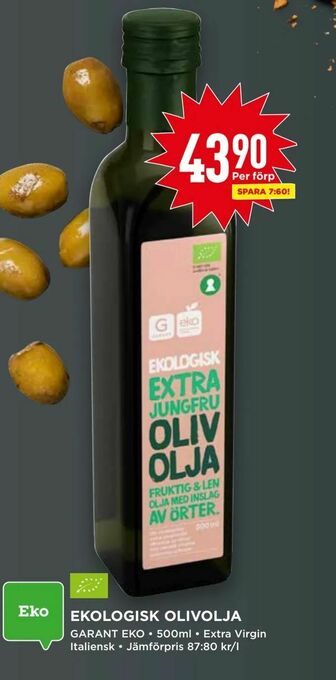 Willys Ekologisk olivolja erbjuda