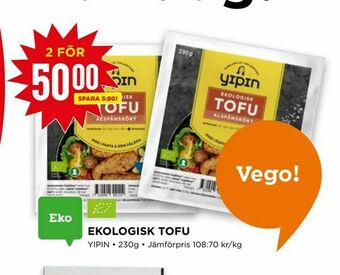 Willys EKOLOGISK TOFU erbjuda