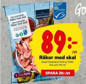 City Gross Räkor med skal erbjuda