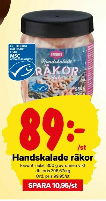 City Gross Handskalade räkor erbjuda