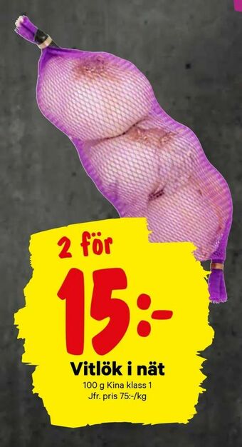 City Gross Vitlök i nät erbjuda