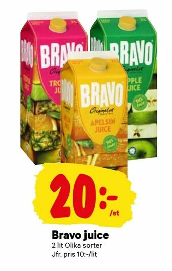City Gross Bravo juice erbjuda