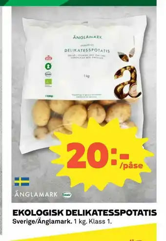 Ekologisk delikatesspotatis