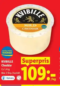 Lidl KVIBILLE Cheddar erbjuda