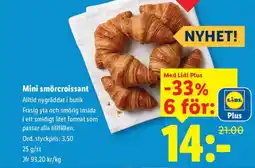Lidl Mini smörcroissant erbjuda