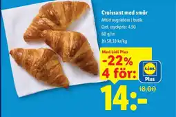 Lidl Croissant med smör erbjuda