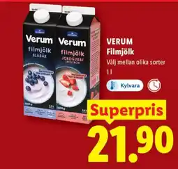 Lidl VERUM Filmjölk erbjuda