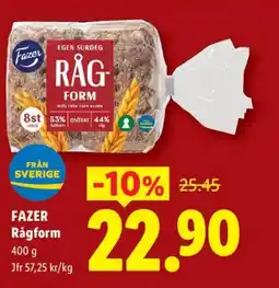 Lidl FAZER Rågform erbjuda
