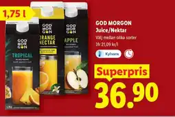 Lidl GOD MORGON Juice/Nektar erbjuda
