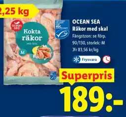 Lidl OCEAN SEA Räkor med skal erbjuda