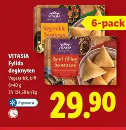 Lidl VITASIA Fyllda degknyten erbjuda