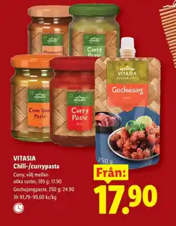 Lidl VITASIA Chili-/currypasta erbjuda