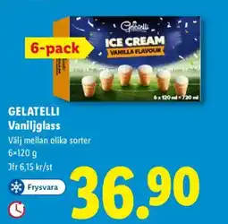 Lidl GELATELLI Vaniljglass erbjuda