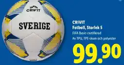 Lidl CRIVIT Fotboll, Storlek 5 erbjuda