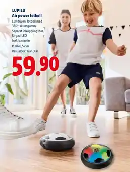 Lidl LUPILU Air power fotboll erbjuda