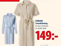 Lidl ESMARA Linneklänning erbjuda