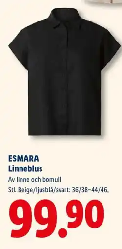 Lidl ESMARA Linneblus erbjuda