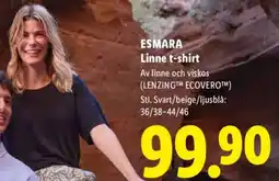 Lidl ESMARA Linne t-shirt erbjuda