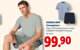 Lidl ESMARA MEN Linnepyjamas erbjuda