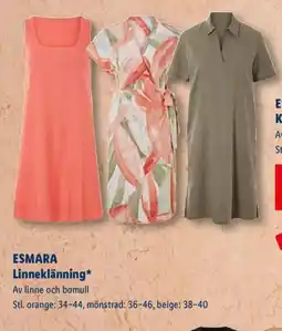Lidl ESMARA Linneklänning erbjuda