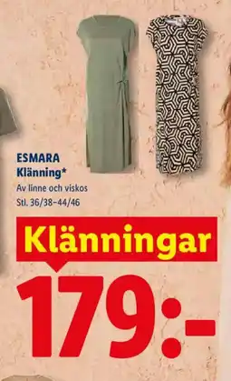 Lidl ESMARA Klänning erbjuda