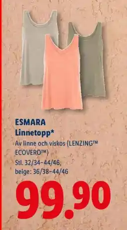 Lidl ESMARA Linnetopp erbjuda