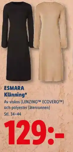 Lidl ESMARA Klänning erbjuda