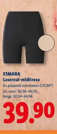 Lidl ESMARA Lasercut-miditrosa erbjuda