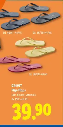 Lidl CRIVIT Flip-flops erbjuda