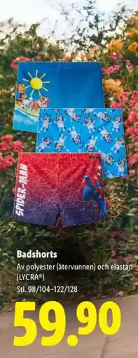 Lidl Badshorts erbjuda