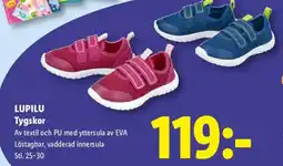 Lidl LUPILU Tygskor erbjuda