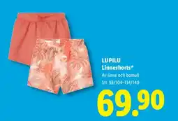 Lidl LUPILU Linneshorts erbjuda