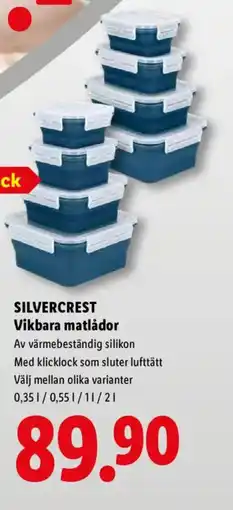 Lidl SILVERCREST Vikbara matlådor erbjuda