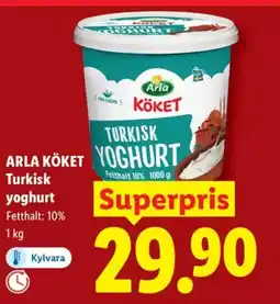 Lidl ARLA KÖKET Turkisk yoghurt erbjuda
