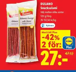 Lidl DULANO Snacksalami erbjuda