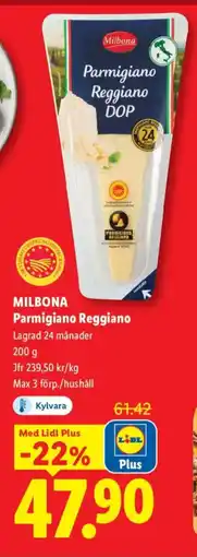 Lidl MILBONA Parmigiano Reggiano erbjuda