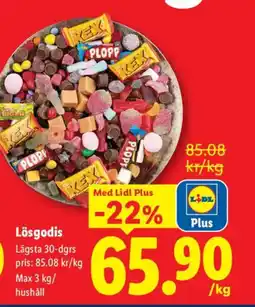 Lidl Lösgodis erbjuda