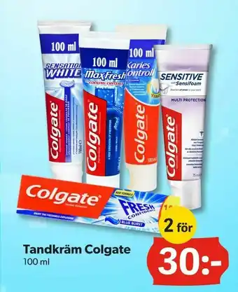 DollarStore Tandkräm Colgate erbjuda