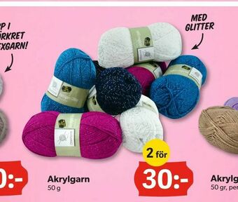 DollarStore Akrylgarn erbjuda