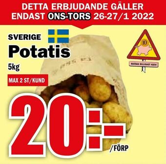 Matdax Potatis erbjuda
