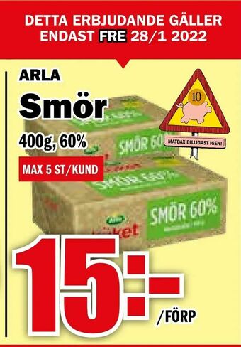 Matdax Smör erbjuda