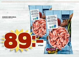 Matdax Räkor med skal erbjuda
