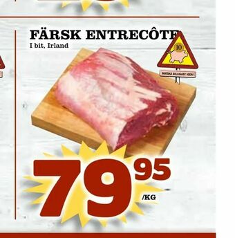 Färsk entrecôte