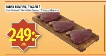 Matvärlden Tensta Färsk tonfisk, ryggfilé erbjuda