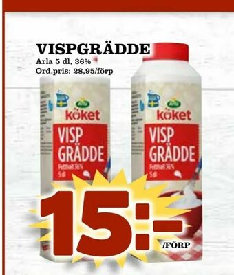 Supergrossen Vispgrädde erbjuda