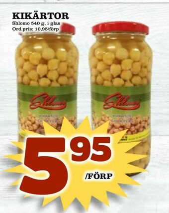 Supergrossen Kikärtor erbjuda